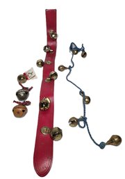 Jingle Brass Bells Vintage Door Hanger