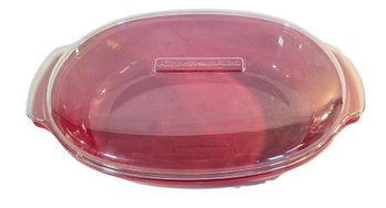 KitchenAid Red Microwave Steamer Dish And Lid