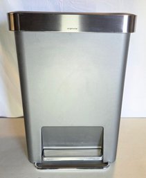 Simplehuman Gray - Stainless Step Trash Can
