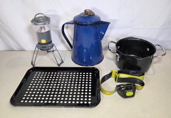 Camping Lot Kettle Light Pot Grilling Rack