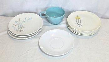 Vintage Melamine Plates And Cup