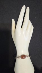 Mahogany Obsidian 925 Sterling Silver Bracelet