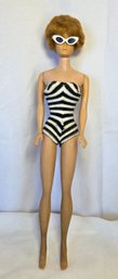 1962 Bubblecut Barbie Midge Doll With Original Zebra Stripe Swimsuit
