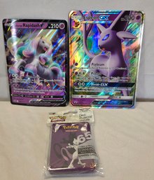 Pokemon Black Star Promo Espeon GX & Galarian Rapidash V Cards