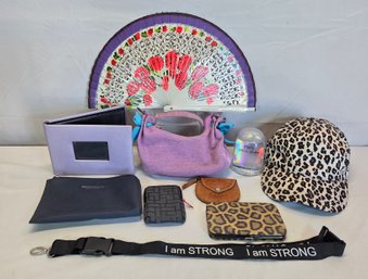 Leopard Hat Various Bags Pouches Decorative Fan