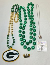 Green Bay Packers Football Necklaces Pin