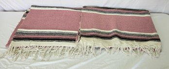 Molina Hand Woven Pink Indian Blankets