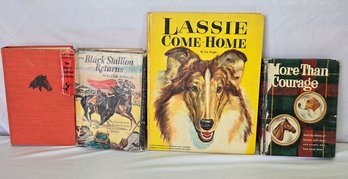 Vintage Animal Books Lassie The Black Stallion