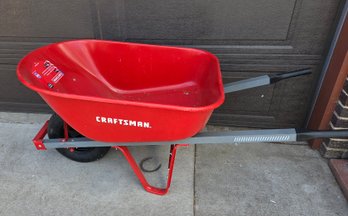 Craftsman Red 6 Cubic Ft Steel Wheelbarrow