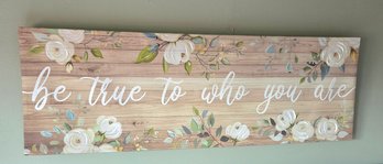 Canvas Wrapped Floral Inspirational Art