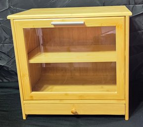 New Bamboo Bread Box With Drawer Storage