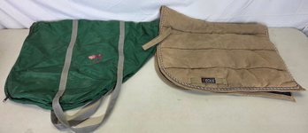 English Zipper Saddle Cover Carry Bag & Dressage Saddle Pad