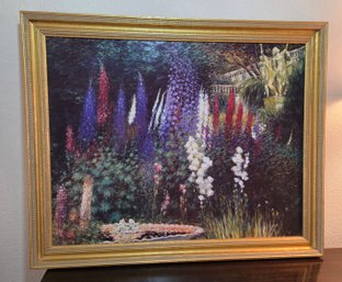 Greg Singley 'Garden Of Earthly Delights' Gold Framed Art