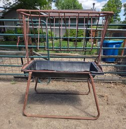 Metal Hay And Poly Bunk Feeder