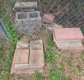 Miscellaneous Patio Pavers And Cinder Blocks