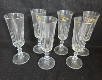 RCR Royal Crystal Rock Of Italy Champagne Flutes