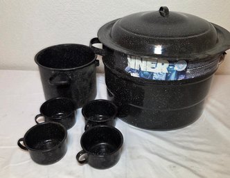 Graniteware Speckled 21.5 Quart Water Bath Canner With Lid
