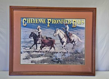 Vintage 1981 Fred Fellows 'When It Pays To Be Mounted' Cheyenne Frontier Days Art