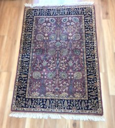 Vintage Persian Design Jaipur India Hand Knotted Wool Area Rug