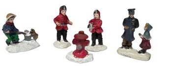 Vintage Christmas Village Miniature Figurines