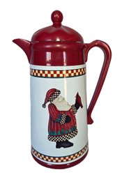 Debbie Mumm Furio Christmas Santa Thermos Carafe