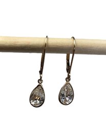 14k Yellow Gold Cubic Zirconia Earrings