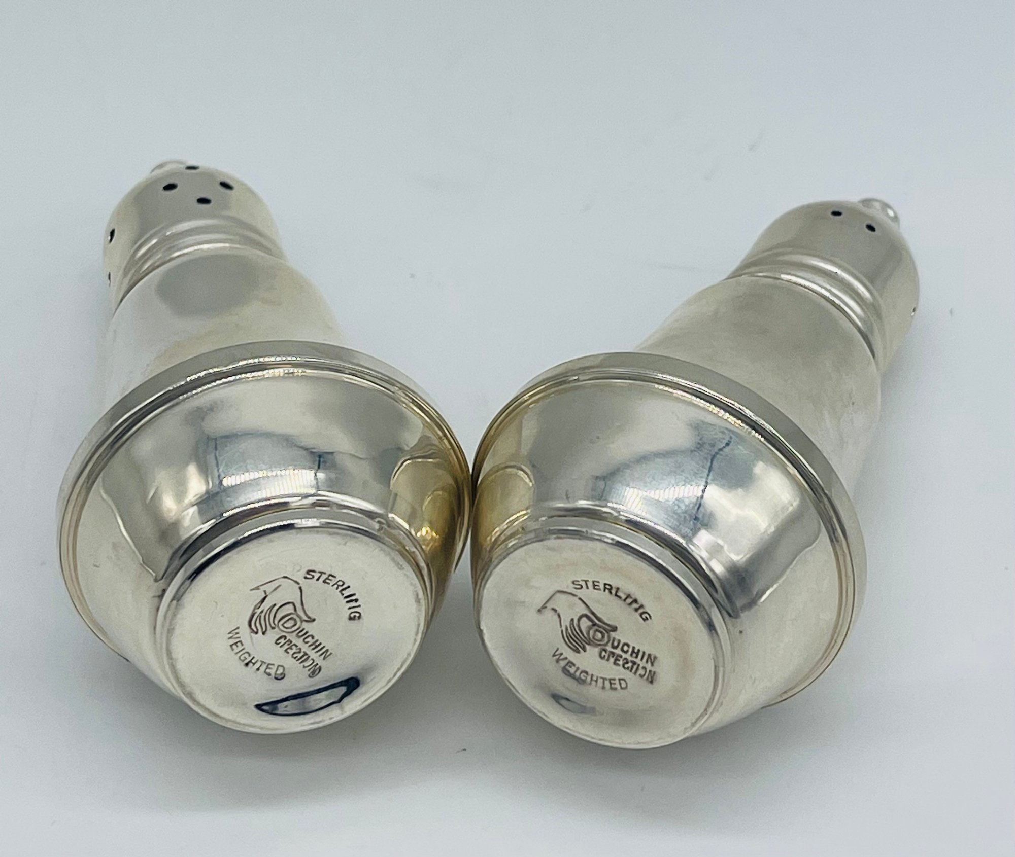 Pair Sterling Silver Duchin Creation Salt & Pepper Shakers #2841 ...