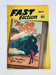 Golden Age Comic Book Fast Fiction The 39 Steps By John Buchan A Thrilling Spy Story Issue No. 4 1950 10 Cent