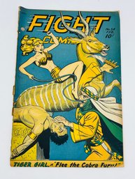 Golden Age Comic Book Fight Comics Tiger Girl Flee The Cobra Fury Issue No. 54 February 1947 10 Cent