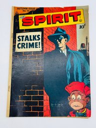 Golden Age Comic Book The Spirit Stalks Crime Issue No. 10 September 1947 Denny Colt Ebony White DC 10 Cent