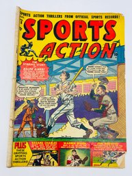 Golden Age Comic Book Sports Action Issue No. 8 August 1951 Baseball Boxing 10 Cent
