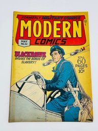 Golden Age Comic Book Modern Comics Formerly Military Blackhawk Issue No. 61 May 1945 10 Cent WWII Ace Pilot