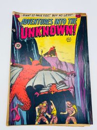 Golden Age Comic Book Adventures Into The Unknown Issue No. 10 April May 1950 10 Cent Horror Demon Devil