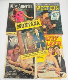Golden Age Group Lot Of Five Western Comic Books