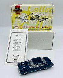 Detailed Matchbox Models Of Yesteryear Dinky Collectible 1966 Ford Fairlane Blue 500XL Classic Car Diecast
