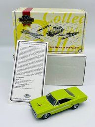 Detailed Matchbox Models Of Yesteryear Dinky Collectible 1970 Plymoutn GTX Lime Green Classic Car Diecast