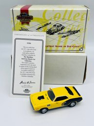 Detailed Matchbox Models Of Yesteryear Dinky Collectible 1971 Plymouth Cuda 440 6 Pack Classic Car Diecast