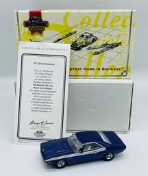 Detailed Matchbox Models Of Yesteryear Dinky Collectible 1970 Dodge Challenger R/T Purple Classic Car Diecast