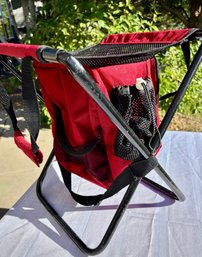 Eddie Bauer Portable Stool Chair With Attached Insulated Cooler