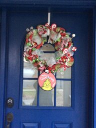 Merry Christmas Grinch Wreath