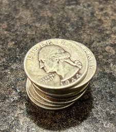 Washington Silver Quarters (12)