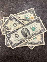 1976 $2 Dollar Bills (5)