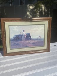 'Lady By The Model T Ford' By Artist Bruce Greene