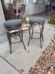 Two Gray Stools