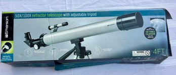 Emerson Refractor Telescope With Adjustable Tripod