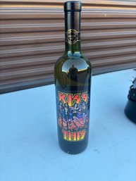 Vintage Collector's Reserve KISS Band Wine Bottle