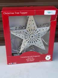 Silver Star Tree Topper