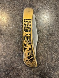 Vintage Tiawan Folding Pocket Knife 4' Blade