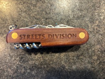 Wooden Pocket Multi-tool Knife