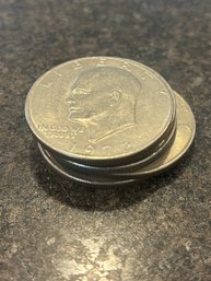 (5) Eisenhower $1 Coins